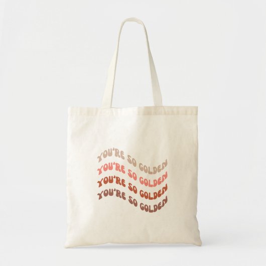 Harry stijlen Golden Tote Bag (Voorkant)