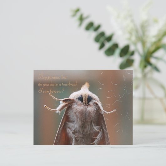 Harry the Hairy Moth Briefkaart (Staand voorkant)