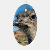 Harry the Happy Ostrich Keramisch Ornament (Rechts)
