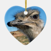 Harry the Happy Ostrich Keramisch Ornament (Voorkant)