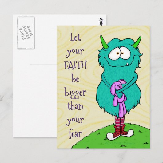 Harry the Monster, briefkaart (Voorkant / Achterkant)