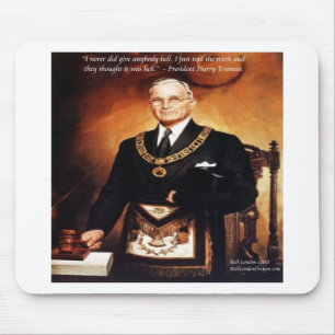 Harry Truman "Gaf ze geen Geen Hel" citaat Muismat