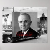 Harry Truman "Gave No Hell" Wisdom citaat over Pos Poster (Voorkant)