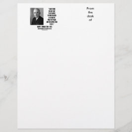 Harry Truman geeft advies aan uw kinderen