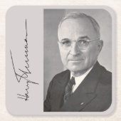 Harry Truman Kartonnen Onderzetters (Voorkant)