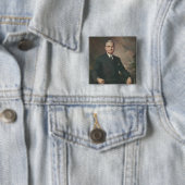 Harry Truman Vierkante Button 5,1 Cm (In situ)