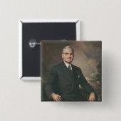 Harry Truman Vierkante Button 5,1 Cm (Voorkant /achterkant)