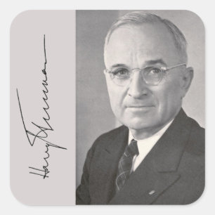 Harry Truman Vierkante Sticker