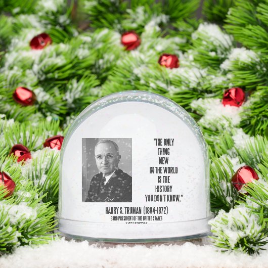 Harry Truman wil alleen nieuwe geschiedenis die je Sneeuwbol (Kerstmis)