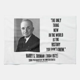 Harry Truman wil alleen nieuwe geschiedenis die je Theedoek