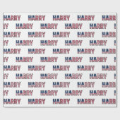 Harry Vorname Name USA US Geschenkpapier Papier (Vlak)