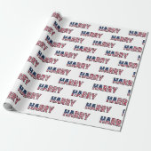 Harry Vorname Name USA US Geschenkpapier Papier (Uitgerold)