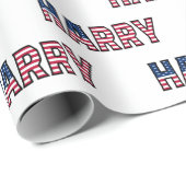 Harry Vorname Name USA US Geschenkpapier Papier (Rol Hoek)