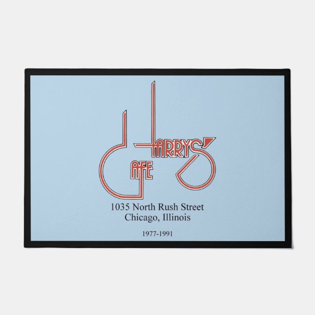 Harry's Cafe, Chicago, IL Doormat Deurmat (Voorkant)