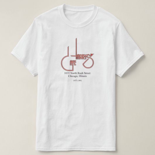 Harry's Cafe, Chicago, IL T-shirt (Design voorkant)