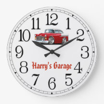Harry's Garage Red & White Classic Car