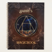 Harry's magicbook fantasy middeleeuwse vintage planner (Voorkant)