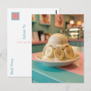 Hars Banaan Sundae   Contact houden Briefkaart