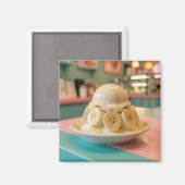 Hars Banaan Sundae | Retro IJssalon Magneet (Voorkant / Achterkant)