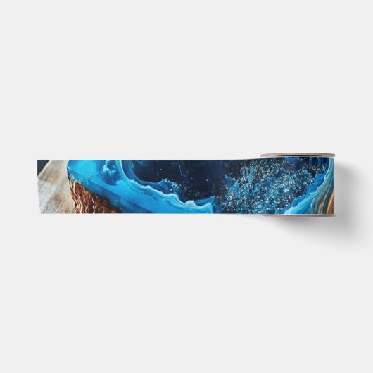 Hars Hout Print Natuur Art Satijnen Lint (Voorkant)