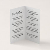 Hars Oorbel Display Kaart Visitekaartje (Binnen)