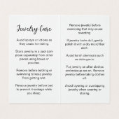 Hars Oorbel Display Kaart Visitekaartje (Binnenkant ongevouwen)