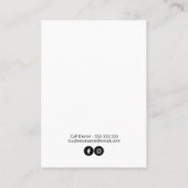 Hars Theme Oorbel Kaarten Visitekaartje (Achterkant)