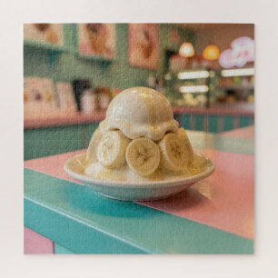 Harsen Bananen Sundae   Retro IJssalon Legpuzzel