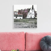 Harsens Island Michigan St Marks Church 1925 Canvas Afdruk (Insitu (Woonkamer))