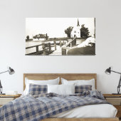 Harsens Island Michigan St Marks Church 1925 uitzi Canvas Afdruk (Insitu (Slaapkamer))