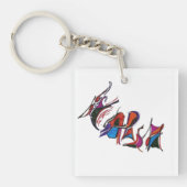 HARSH custom art work calligraphy Sleutelhanger (voorkant)