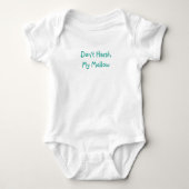"Harsh My Mellow niet" Baby een stuk Romper (Voorkant)