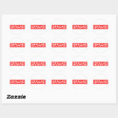 Harsh Stamp Ronde Sticker (Vel)