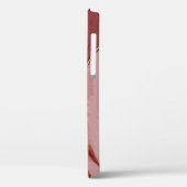 Harskunst, donkerrode marsala abstracte achtergron Case-Mate iPhone case (Achterkant / Links)