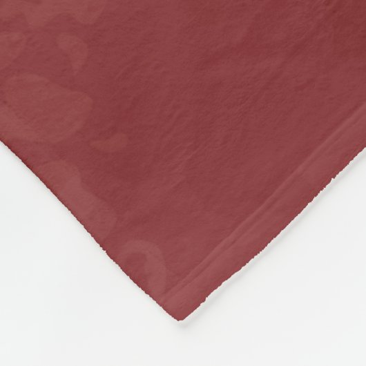 Harskunst, donkerrode marsala abstracte achtergron fleece deken (Hoek)