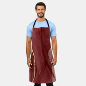 Harskunst, donkerrode marsala abstracte achtergron schort (Gedragen)