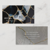 Harsschilderij Epoxy Marmeren Verf Visitekaartje (Voorkant / Achterkant)