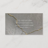 Harsschilderij Epoxy Marmeren Verf Visitekaartje (Achterkant)