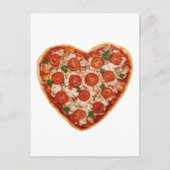 harsvormige pizza briefkaart (Voorkant)