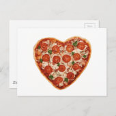 harsvormige pizza briefkaart (Voorkant / Achterkant)