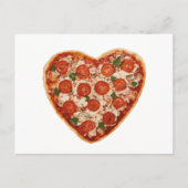 harsvormige pizza briefkaart (Voorkant)