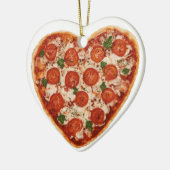 harsvormige pizza keramisch ornament (Links)