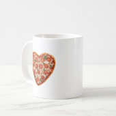 harsvormige pizza koffiemok (Voorkant links)