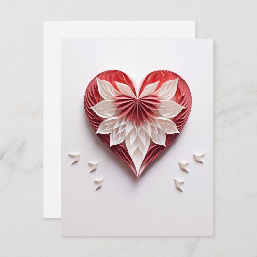 Hart 0006 feestdagenkaart (Voorkant / Achterkant)