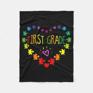 Hart 100e dag van de eerste graad leraar autisme A Fleece Deken