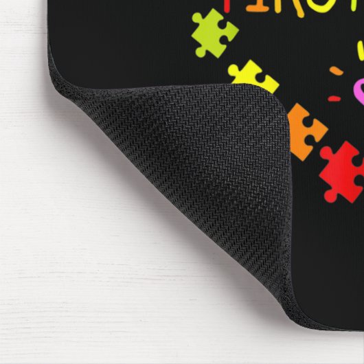 Hart 100e dag van de eerste graad leraar autisme A Muismat (Hoek)