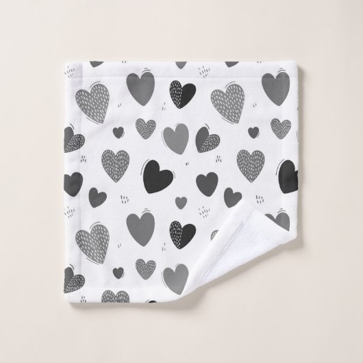 Hart 1 bad handdoek (Wasdoekje)