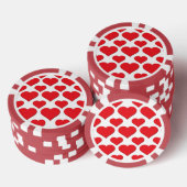 Hart 1 Rood Pokerchips (Opstapeling)