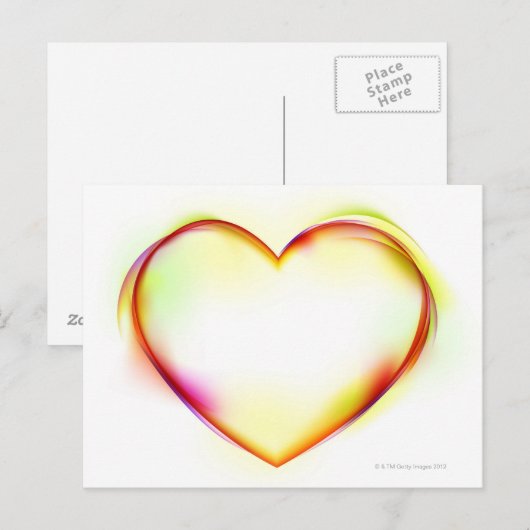 Hart. 2 briefkaart (Voorkant / Achterkant)
