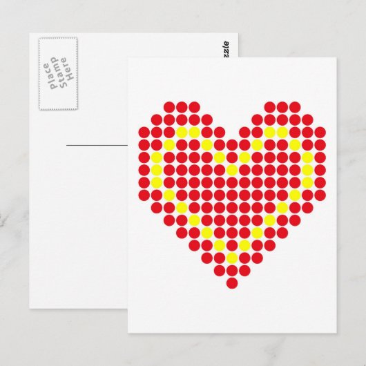 Hart. 2 briefkaart (Voorkant / Achterkant)